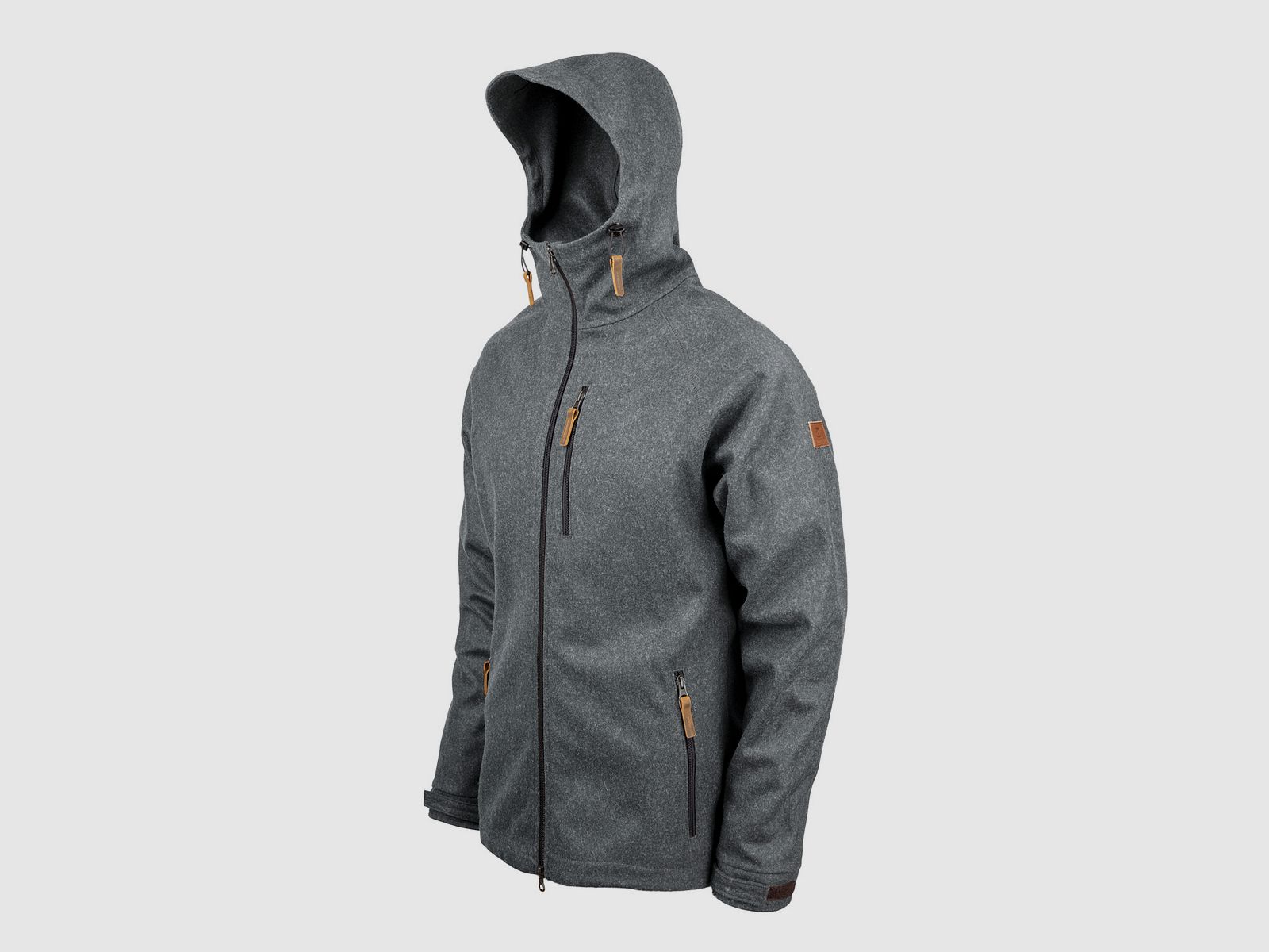 Chaqueta para hombre "Hooded Raudi", gris medio (pieza de muestra)