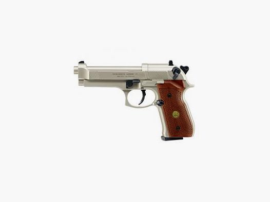 Umarex Beretta 92 FS roestvrij staal houten grepen