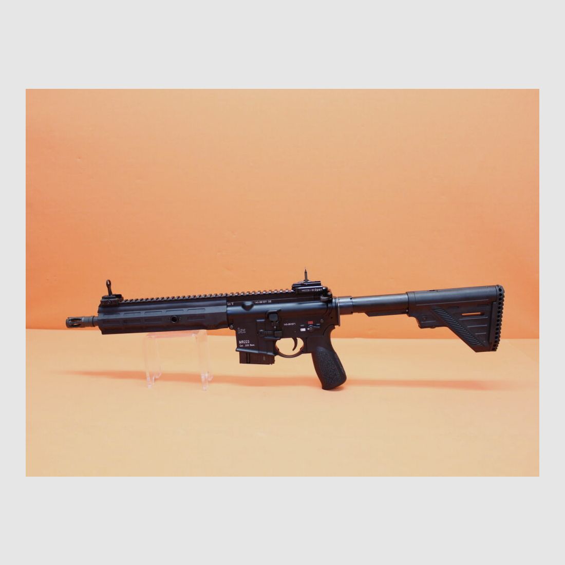Heckler&Koch Ha.Büchse .223Rem Heckler&Koch/H&K MR223 A3 SPORT 11" Lauf Schwarz, Gas-Piston-System AR-15/HK416