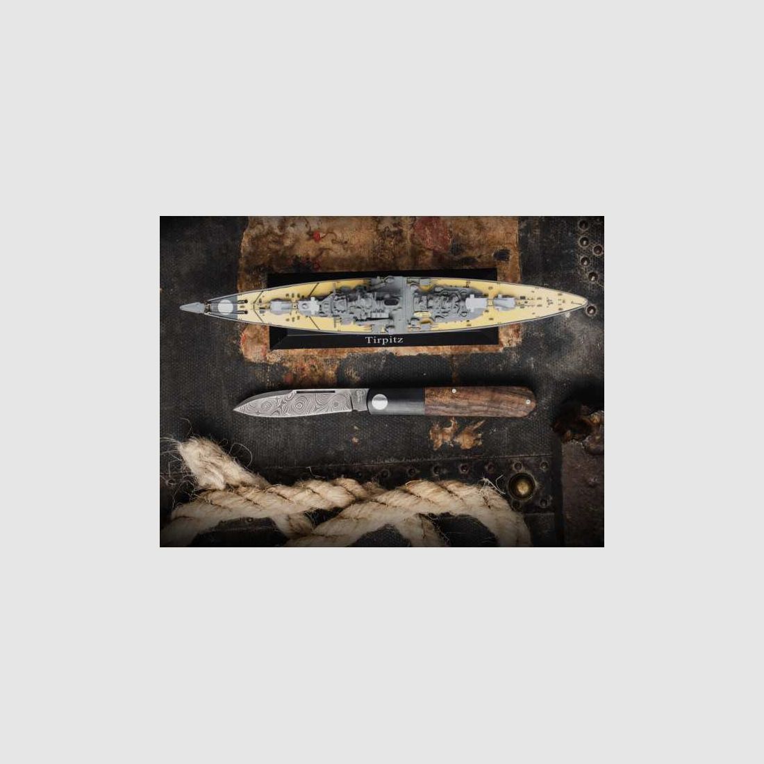 Böker Barlow Prime Tirpitz Damast Taschenmesser