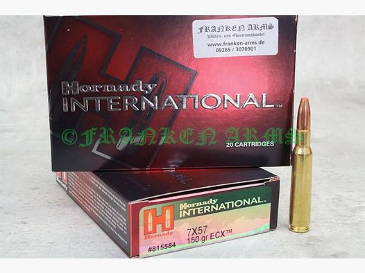 Hornady ECX 7x57 150gr. 9,7g 20 pièces Prix dégressifs