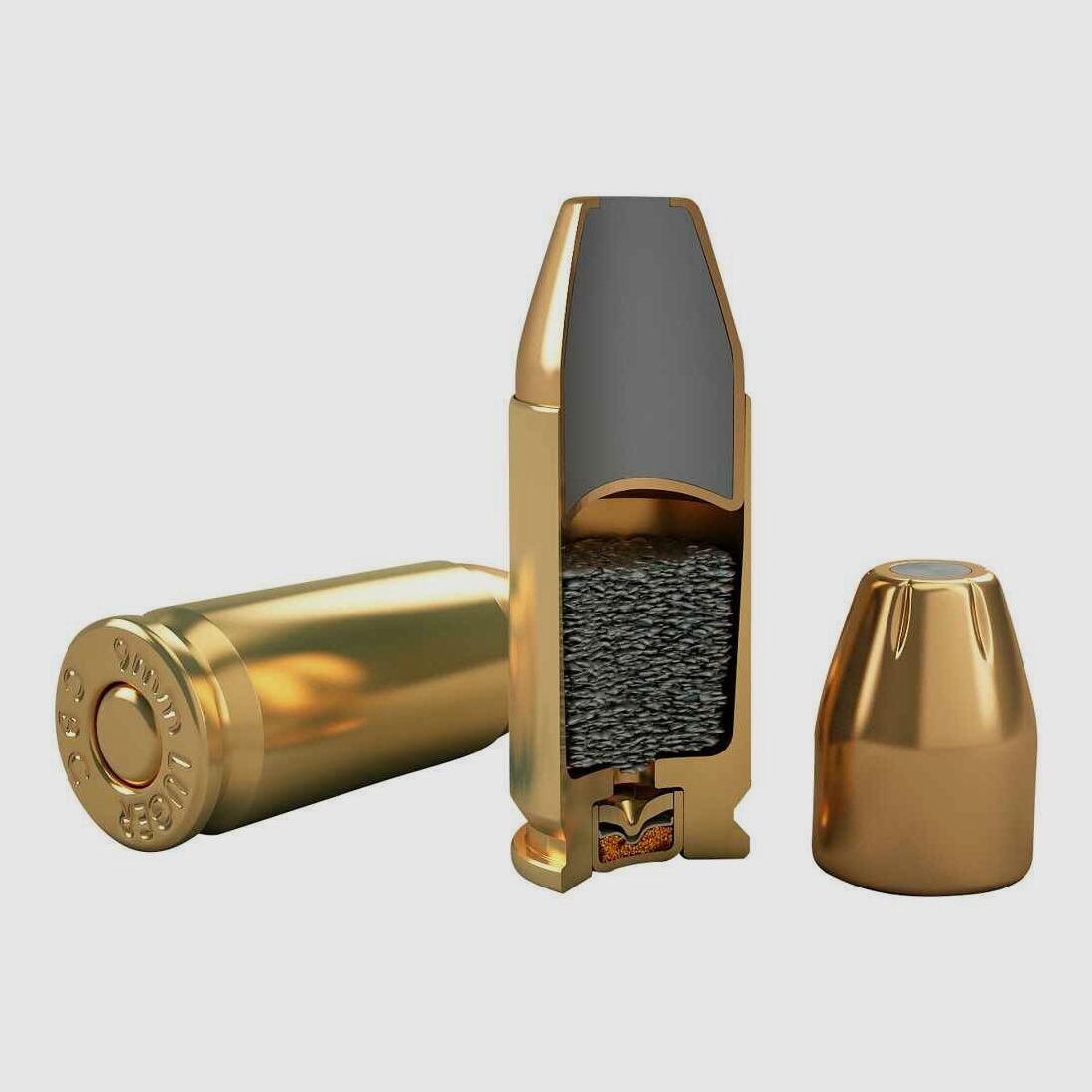 Magtech Teilmantel Flachkopf 95grs - 50Stk