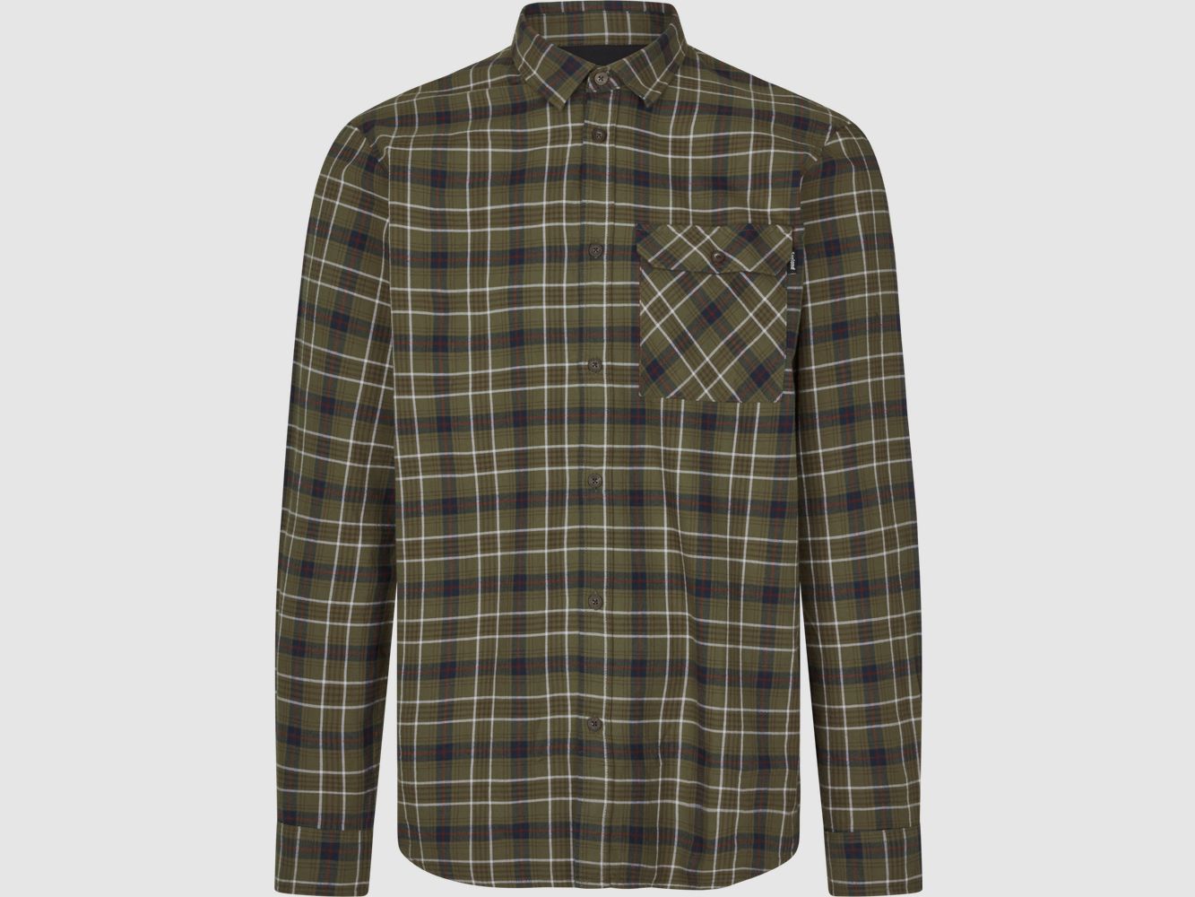 Seeland Glen Flanellhemd Herr Grape Leaf/Dark Navy Check S