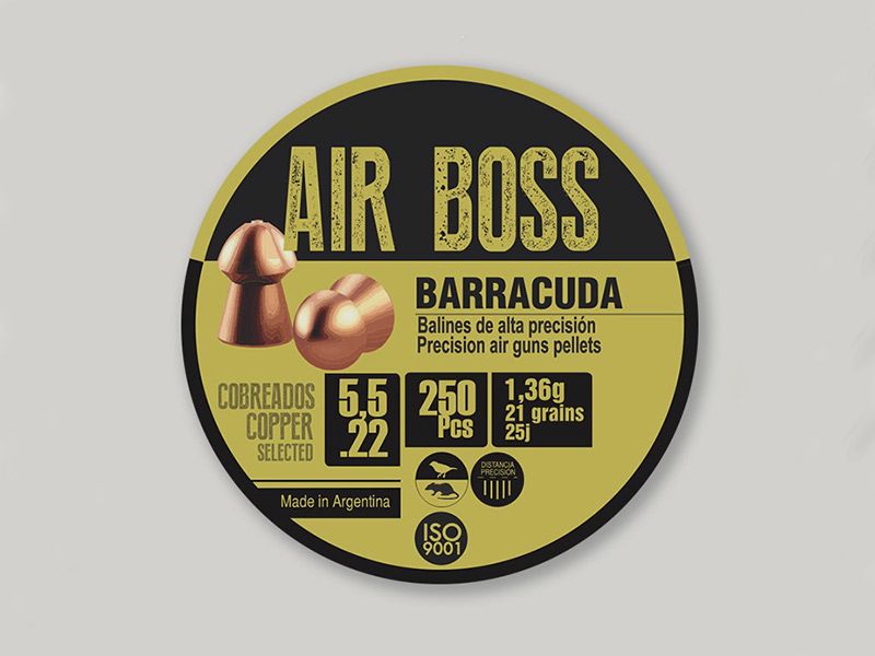 Spitzkopf Diabolos Apolo Air Boss Barracuda Copper Kaliber 5,5 mm 1,36 g glatt Kupfer 250 StĂĽck