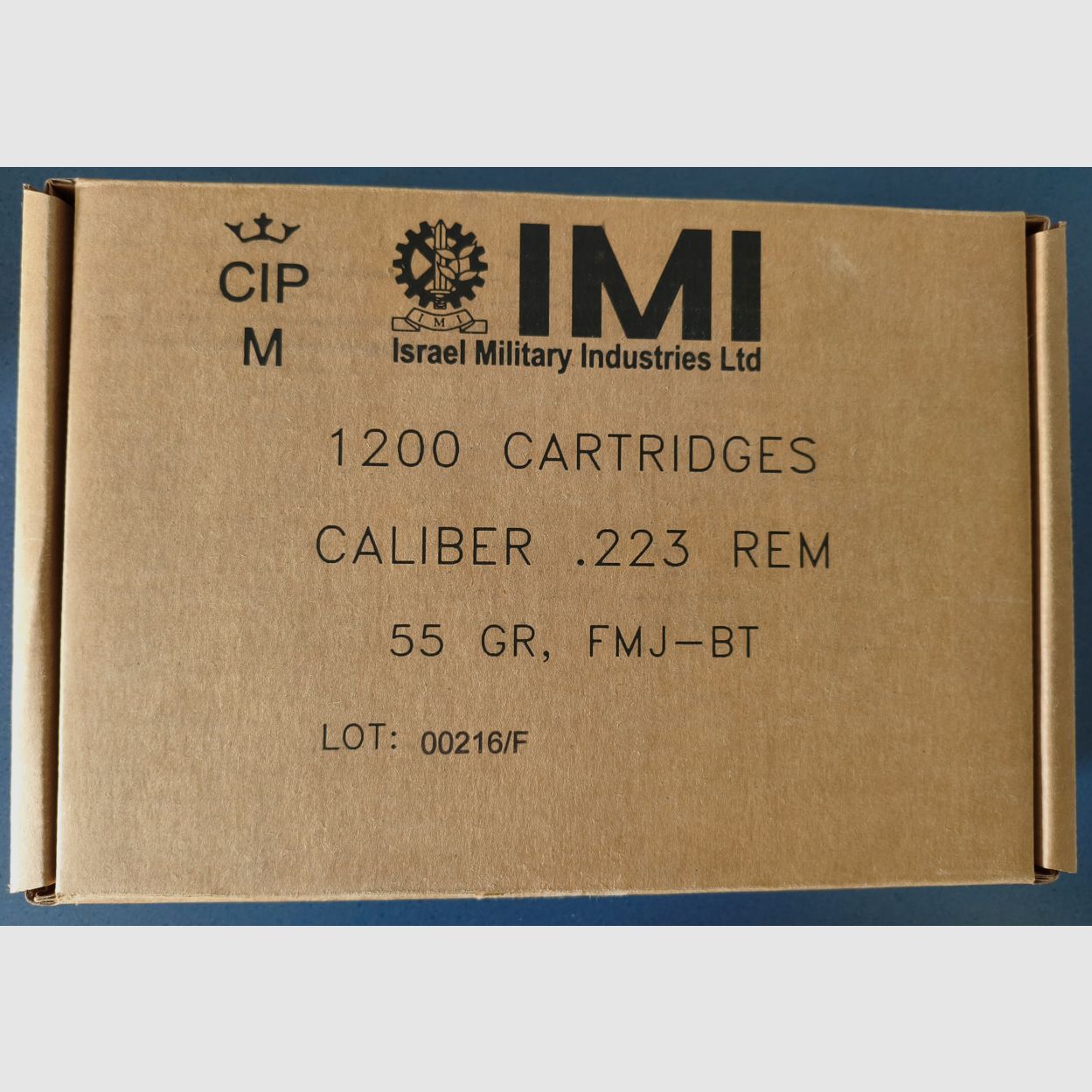 .223 Rem. IMI FMJ-BT 55gr. 2460 pcs
