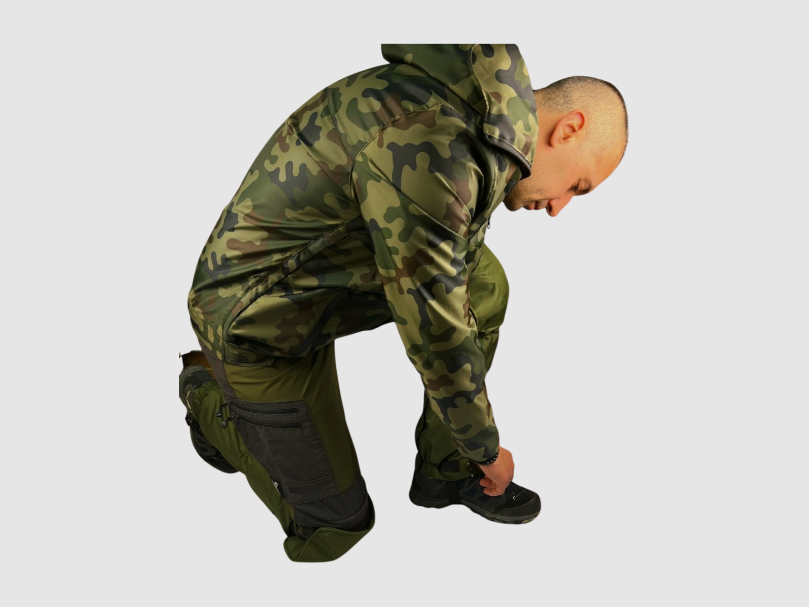 2TREES waterproof knee-high gaiters L – Khaki, image 14 of 16