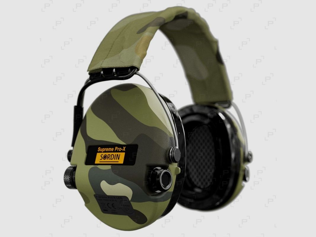 Auriculares de protección electrónica SORDIN SUPRÈME PRO-X LED CAMO con almohadillas de gel, imagen 2 de 5