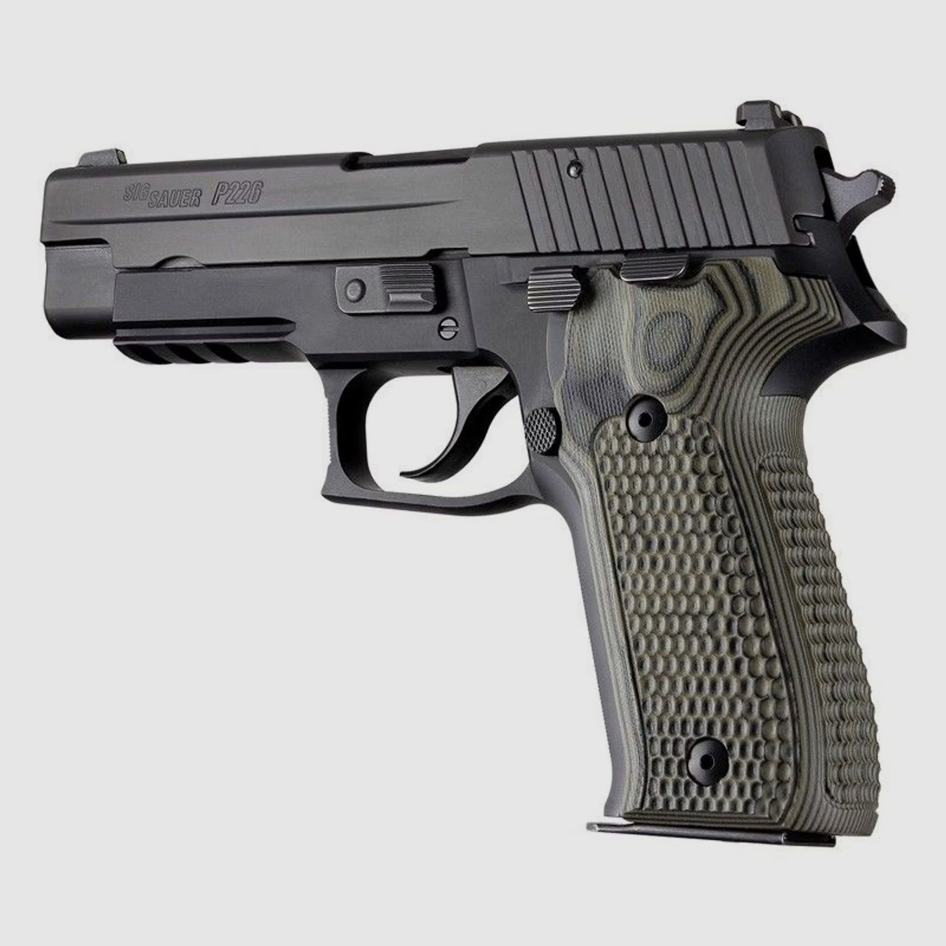 Hogue G10 grip SIG P226 Piranha, G-Macus Green