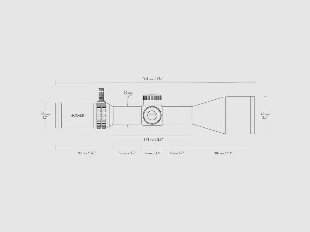 Vantage HD 30 SFP WA 3-12x56 IR L4A DOT (4x) Hawke, afbeelding 4 van 4