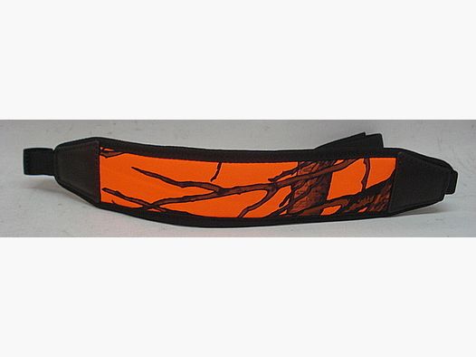 Neoprenriemen orange - tarn, einfach