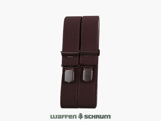 Foresta Hosenträger mit Clip 120x3,5cm Braun