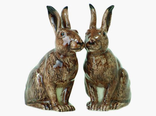 Lovergreen porcelaine motif lapin salière et poivrière