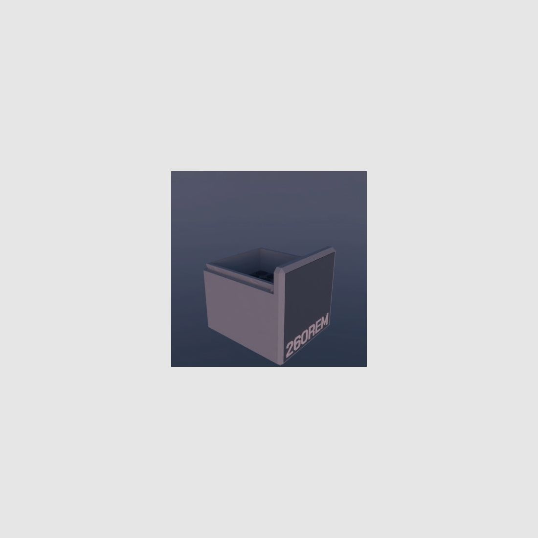 Filamelt Munitionsbox / .260 Remington / ‘Schiebedeckel’ / Patronenbox, Ammo Box