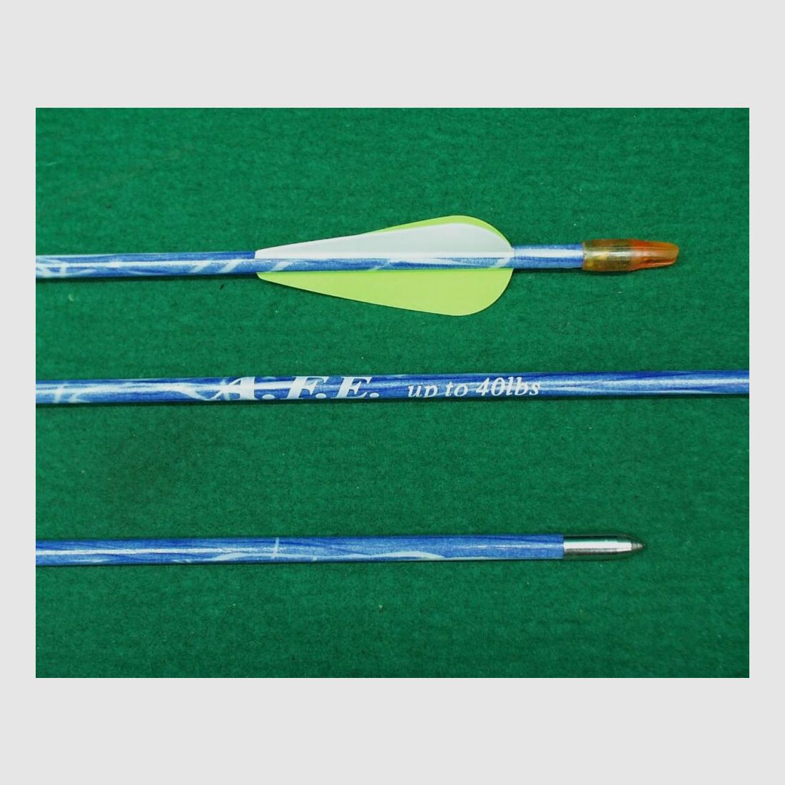 A.F.E. Fiberglas-Pfeile blau