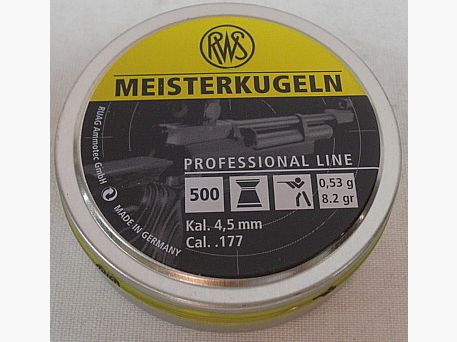 Meisterkugel Flachkopf - 4,50mm/0,53g/8,2gr (a500)