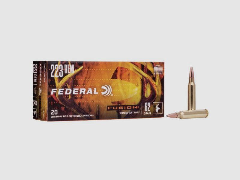 Federal – .223 Rem. Fusion 4,02g/ 62gr., afbeelding 2 van 2