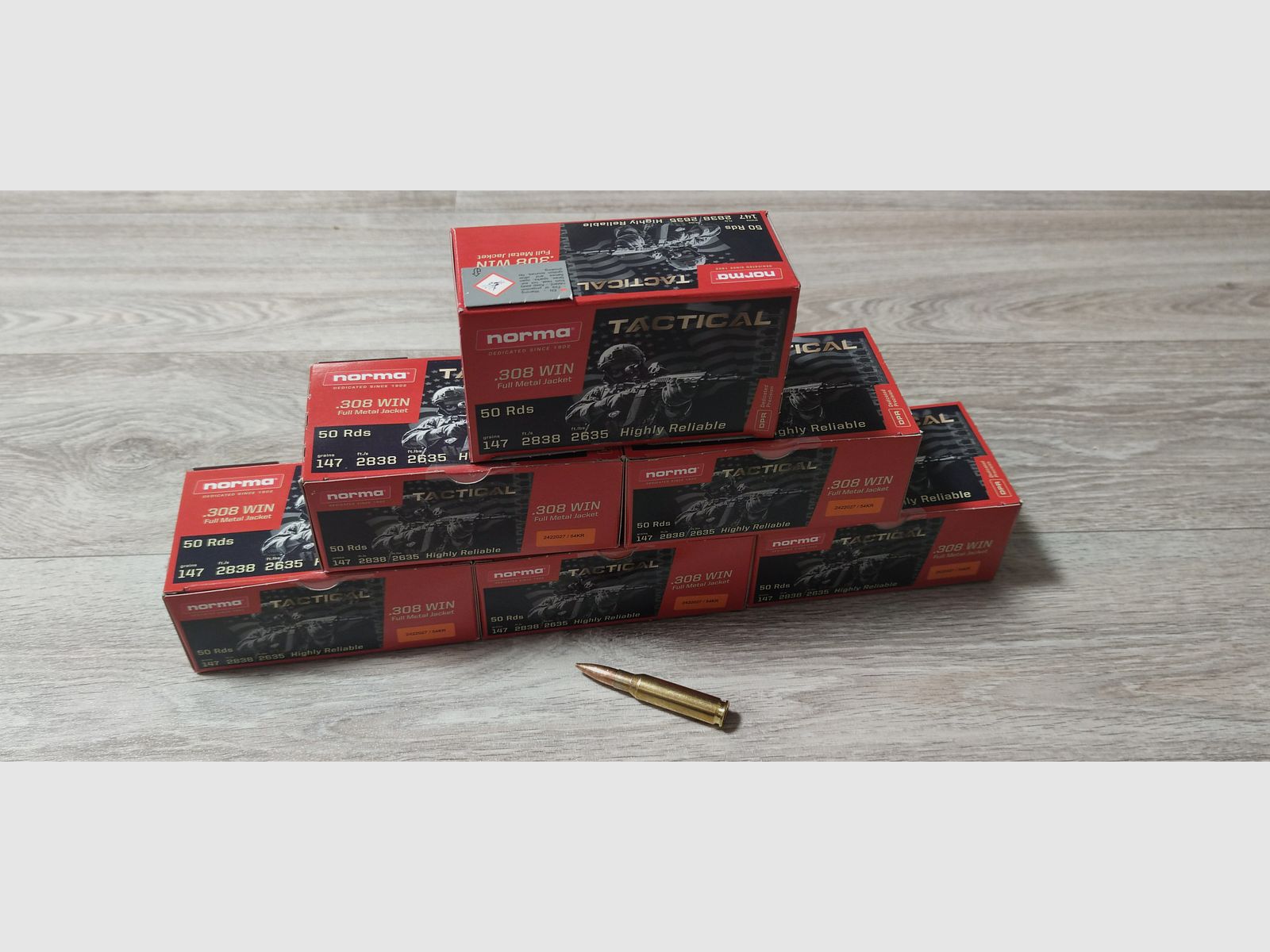 Norma Tactical FMJ .308 147gr/9,5g