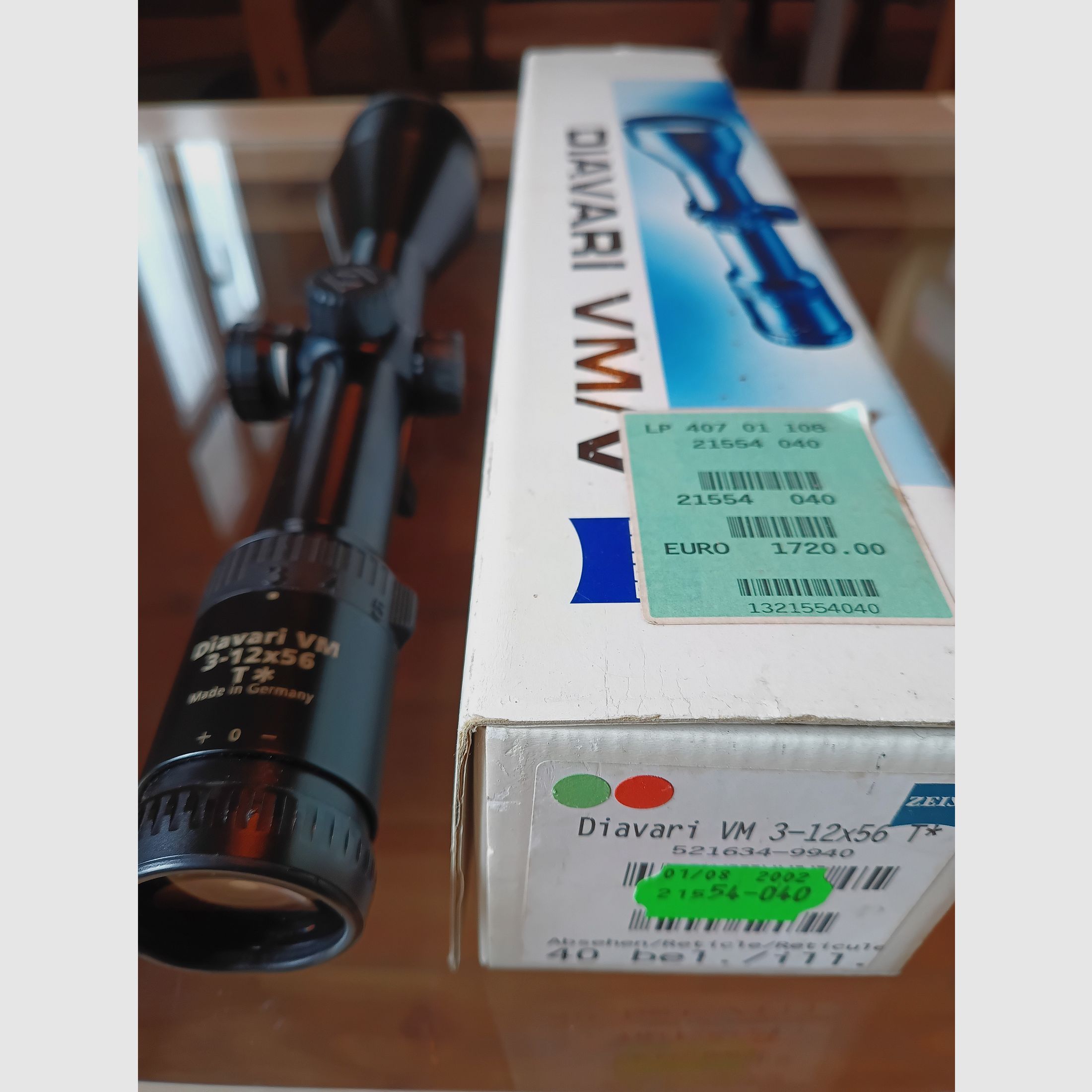Zeiss 3-12x56 VM   wewnętrzna szyna z iluminacją 40