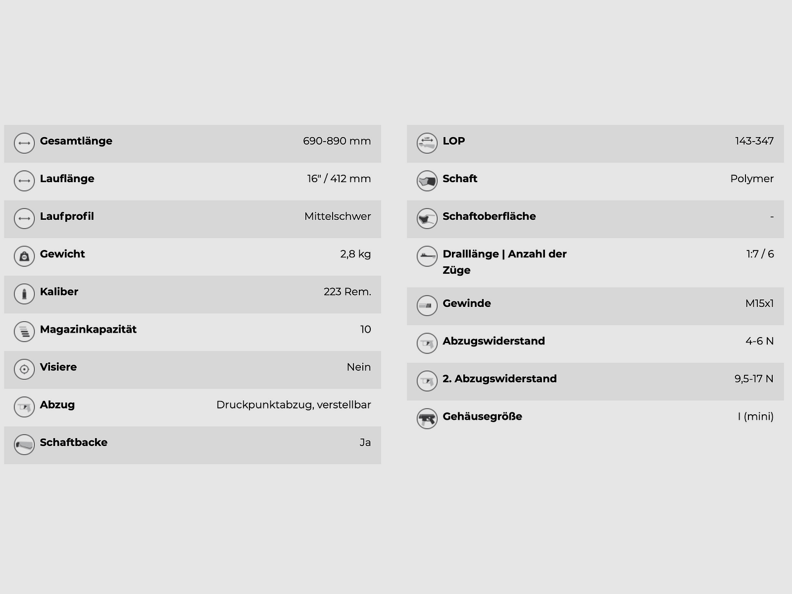 CZ 600 Trail karabin powtarzalny .223 Rem. z teleskopowym łożem system M-Lock 412mm LL
