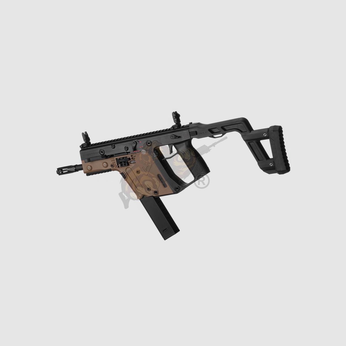 Kriss Vector V2 in Dueltone Zwart / Tan Airsoft Vrij vanaf 18 - S-AEG -F- (Krytac)