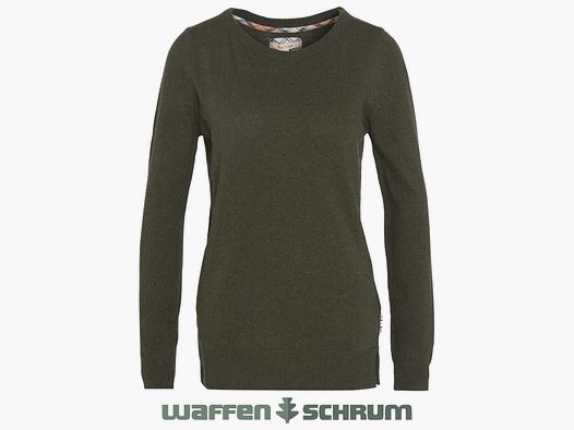 Barbour Pullover Pendle Crew Jumper Olive/ Hessian Tartan