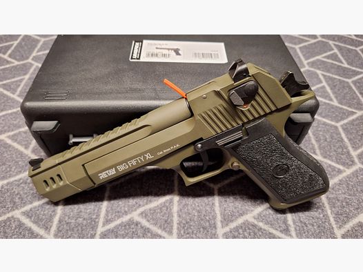 Retay Big Fifty XL Olive Blank Firing Pistol 9mm P.A.K. NEW!