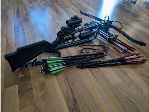 Jaguar Armbrust mit Rotpunktvisier und Carbonbolzen