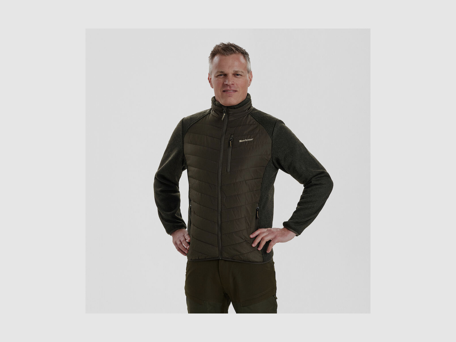 DEERHUNTER Moor Jacke wattiert mit Strick Timber
