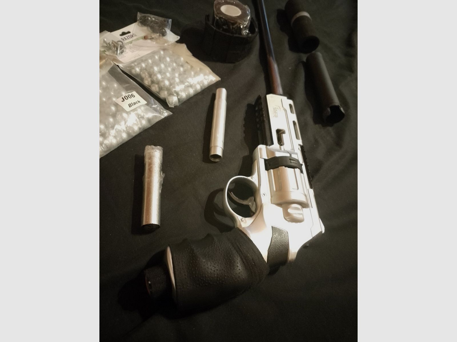 Sonderanfertigung T4e HDR50 RAM Paintball Markierer Cal .50 Long Run Rifle langer Lauf Big Power kit full Open Bastler defekt Projekt Steel Balls stahl Kugeln 