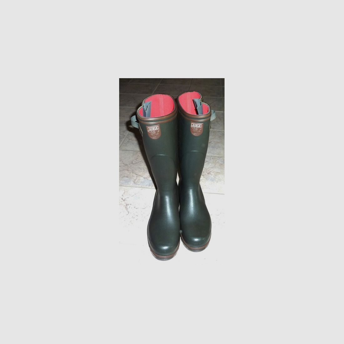 AIGLE Gummistiefel Parcours 2 Iso in grün - Größe 47