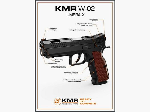 KMR Precision Arms Pistol Mod. W-02 UMBRA X OR 9mm Luger