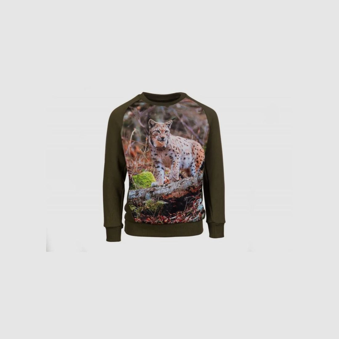 Children’s wader jacket with lynx print