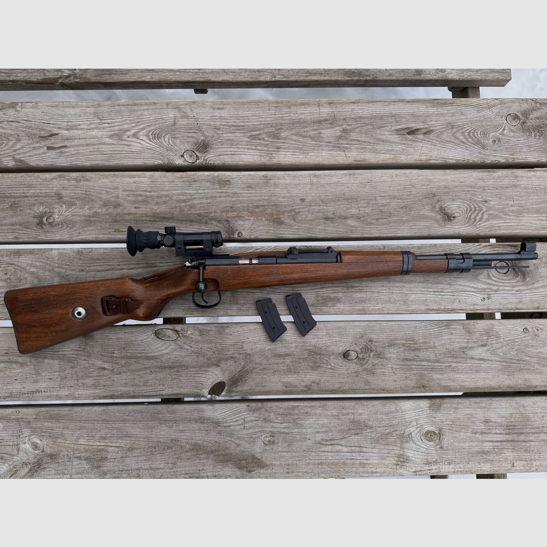 K98 Sniper Wehrsportgewehr replica in .22lfB met accessoires