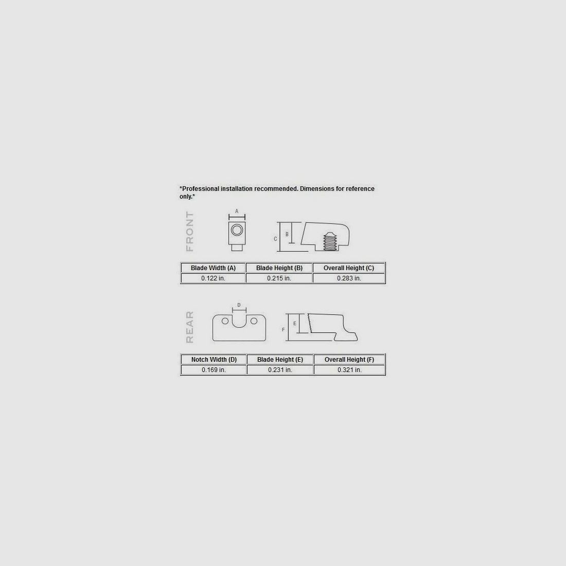 N-Visierung Trijicon HD XR Orange für Glock 17-39/45