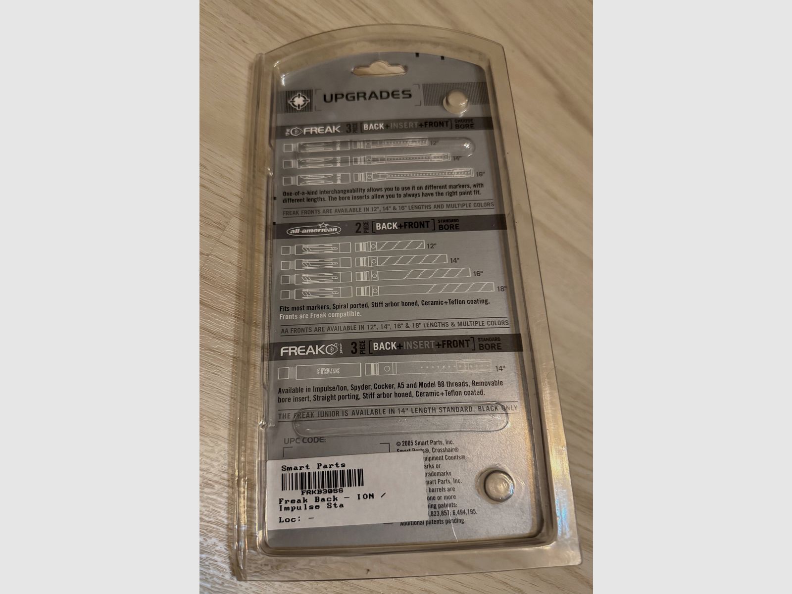 GOG (Smart Parts) Freak Back für ION/Impulse/LUXE Gewinde, in schwarz & Edelstahl