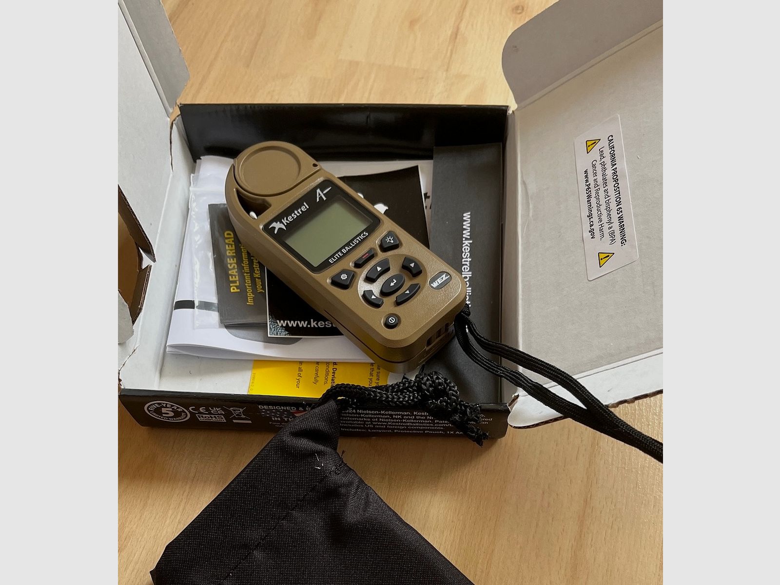Kestrel 5700X WEZ Wettermessgerät mit Applied Ballistics