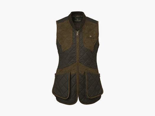 Chevalier Vintage Hunting Vest Ladies, 42W, Brown