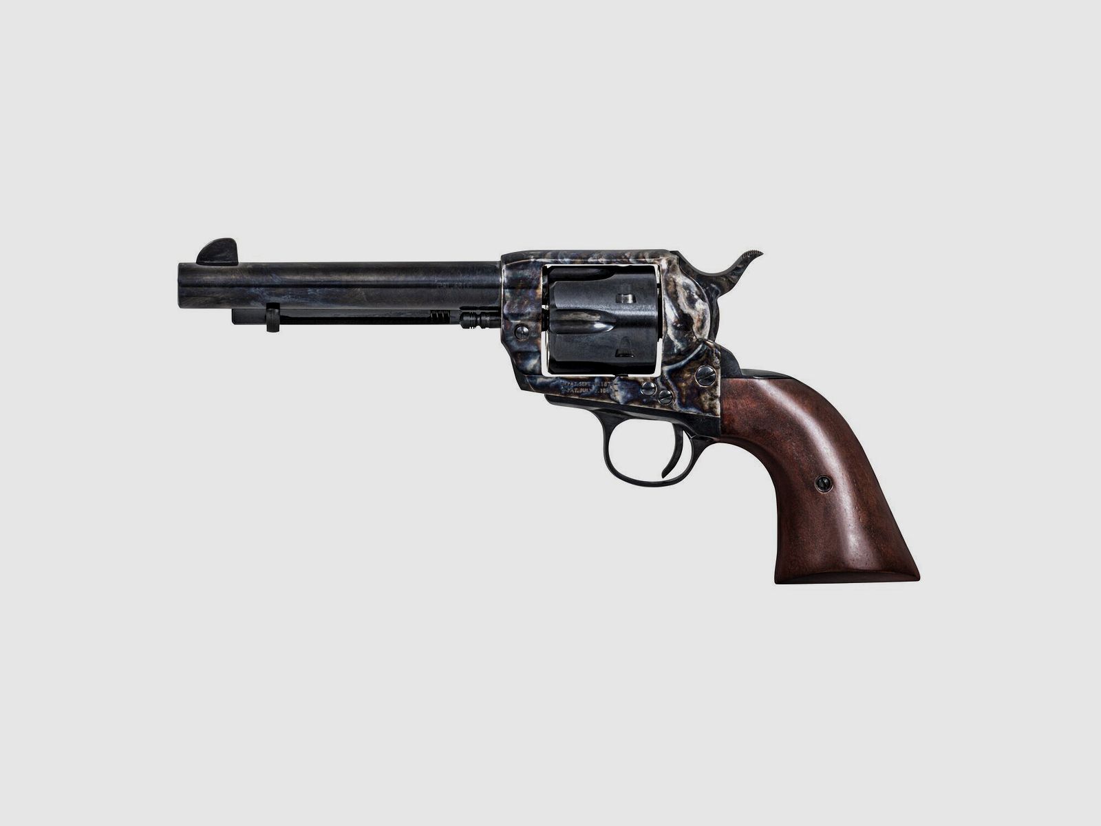 Revolver Pietta 1873 SA Kal. 45LC 5"1/2 Stahl Bronze Nussbaum, Bild 2 von 6