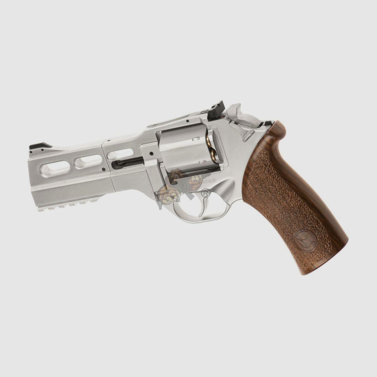 Rhino 50DS Airsoft Revolver in Nickel Finish Chiappa -F-