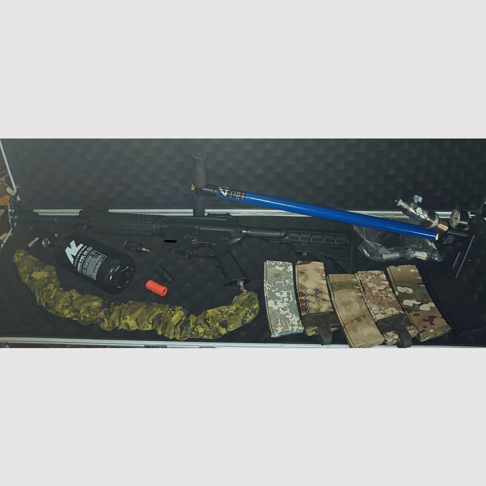 Tippmann M4 Carbine HPA set completo – usado, como nuevo – 6 magazines