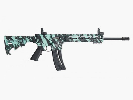 Smith & Wesson Rifle M&P15-22 Sport ROBIN’s EGG Blue Platinum 16.5' .22Lr