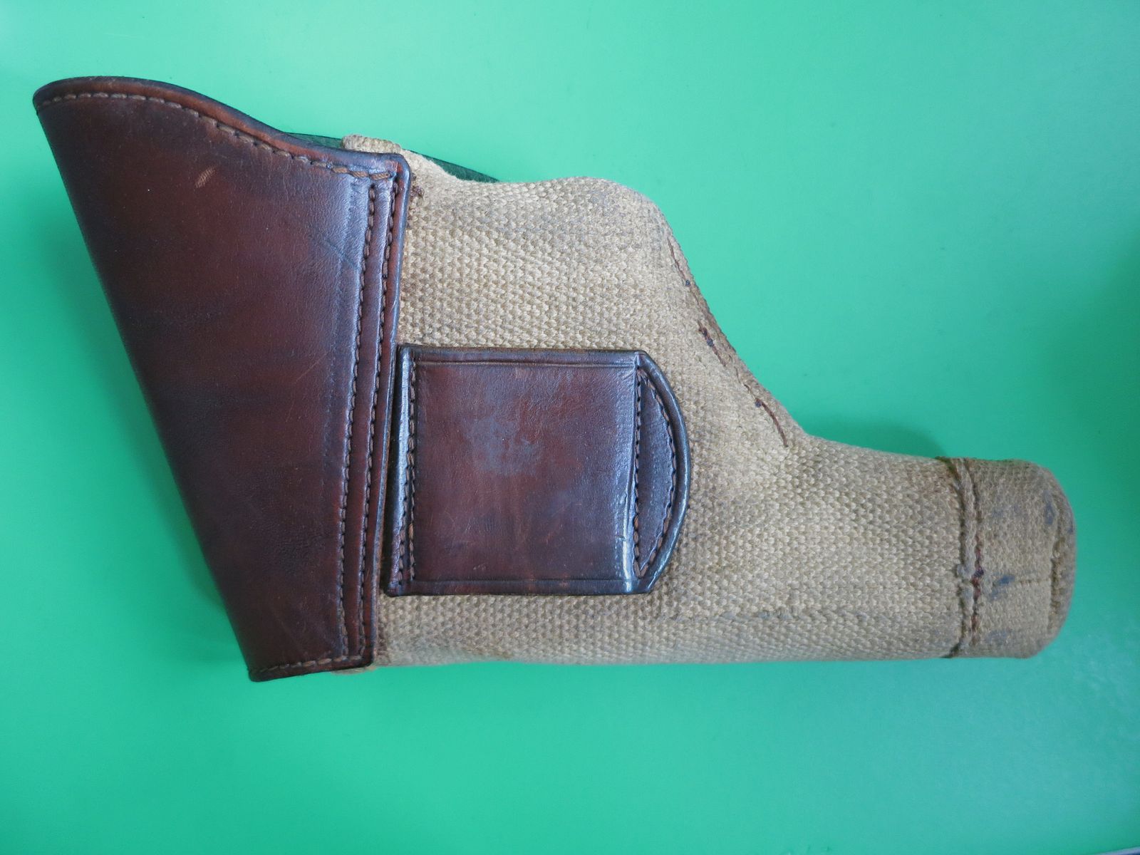 Holster de ceinture en toile pour pistolet Colt 1911 et similaires 1911, par exemple Glock, S&W, Springfield, Para Ordnance, etc.