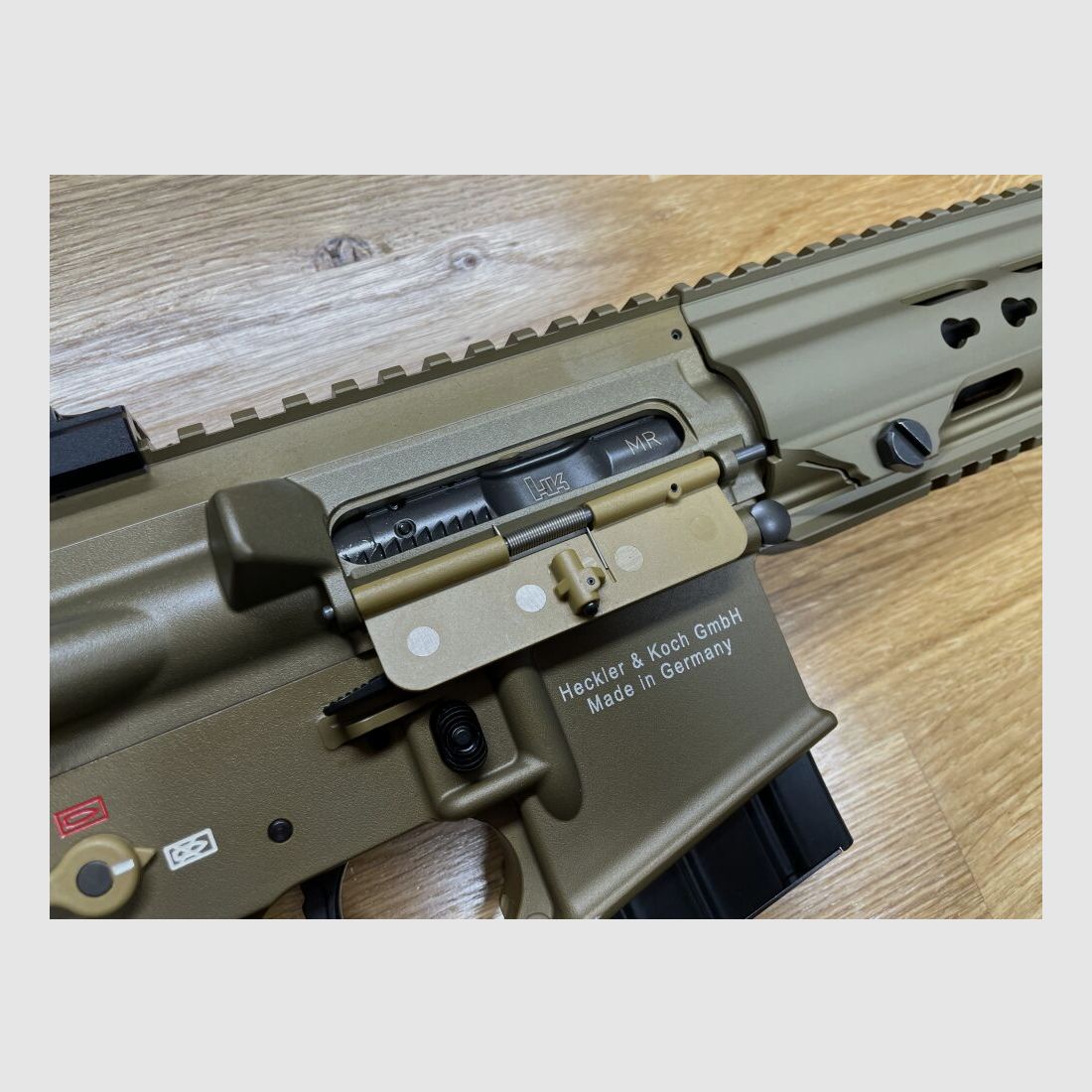 Heckler & Koch MR223 A3 Slim-Line 16,5" loop - semi-automatisch geweer .223Rem kleur zandkleur RAL8000 - systeem HK416 - sportief goedgekeurd!
