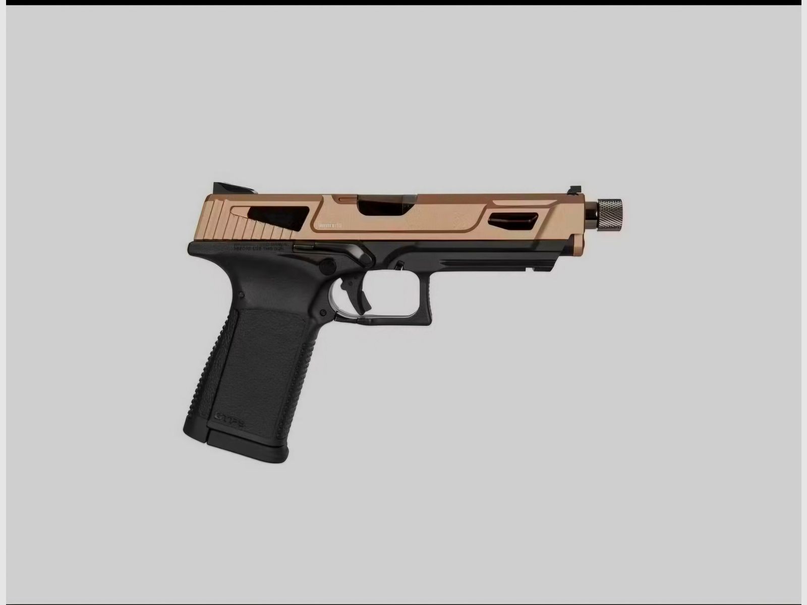 G&G GTP 9 MS DST CO2 airsoft pistol, Desert with green gas and 2 magazines