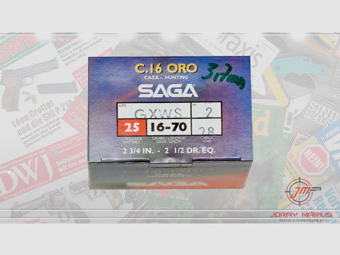 16/70 Saga Oro cartuccia a pallini 28g