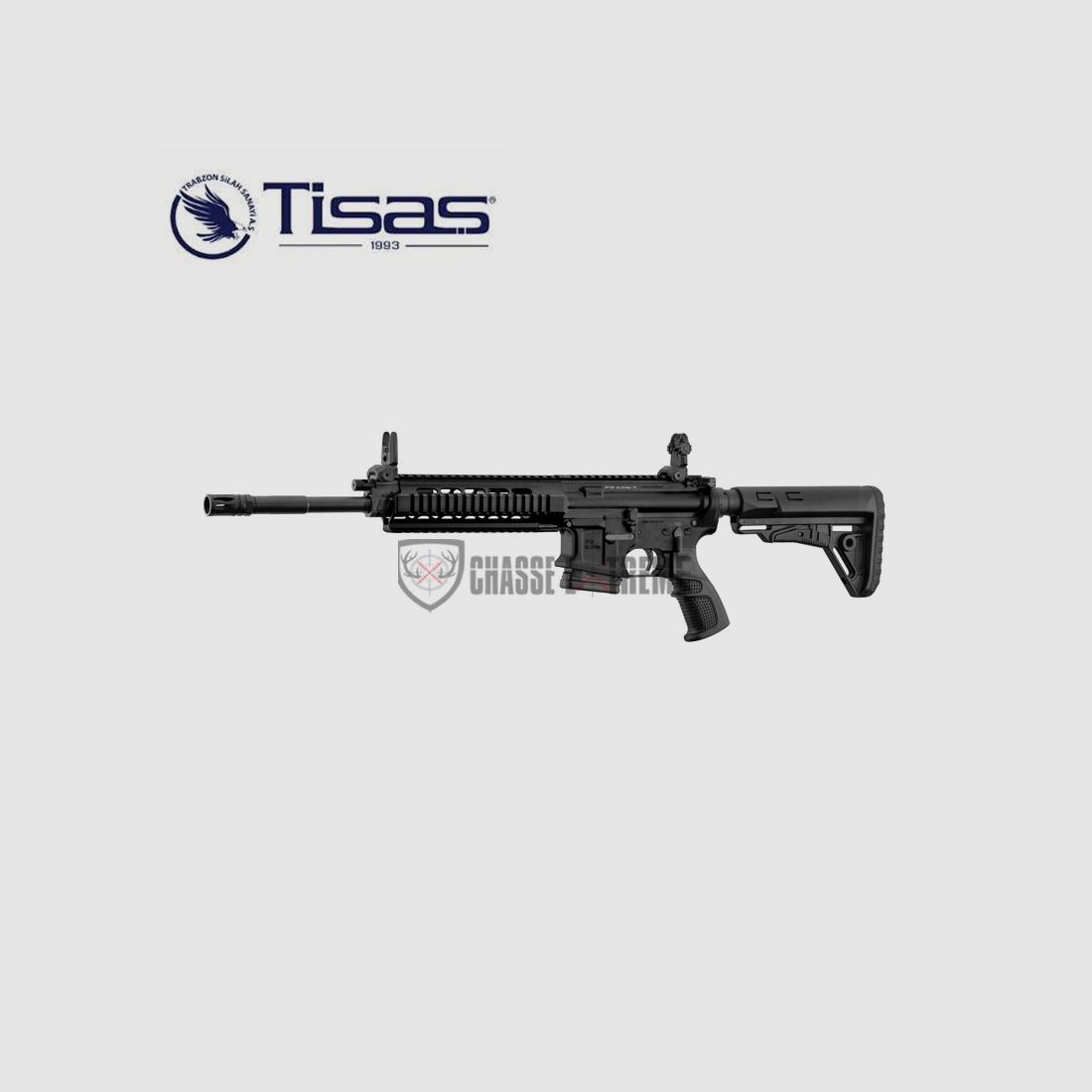 Carabine AR15 Piston TISAS Zpt 556 K 14.5'' Cal 223 Rem Noir, image 6 sur 9
