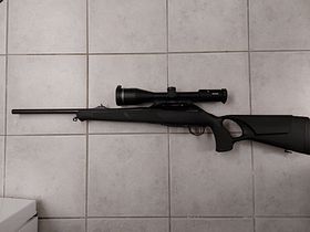 Mercury/Sabatti Saphire repeater caliber .30-06 with Minox Allrounder 3-12X56 S and Innomount Zero mount including 66 shots RWS HIT short rifle