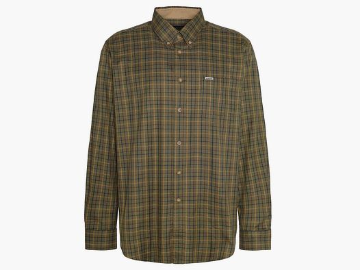 Barbour Hemd Sporting Tattersall Mid olive