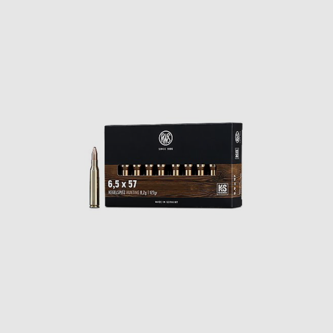 RWS 6,5x57 punta conica KS 8,2 g 127 gr