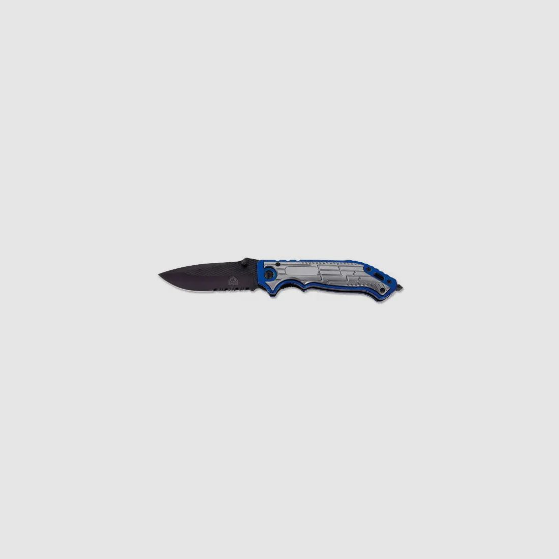 PUMA TEC Einhandmesser, blau/silber